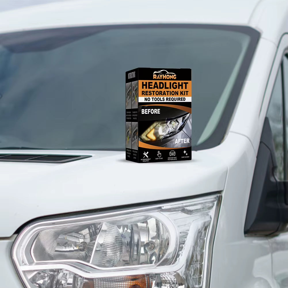 Ceramic Headlight Restoration Kit Clean Yellow Haze Scratch off Headlight Yellowing Repair Set for Car Taillight Headlight