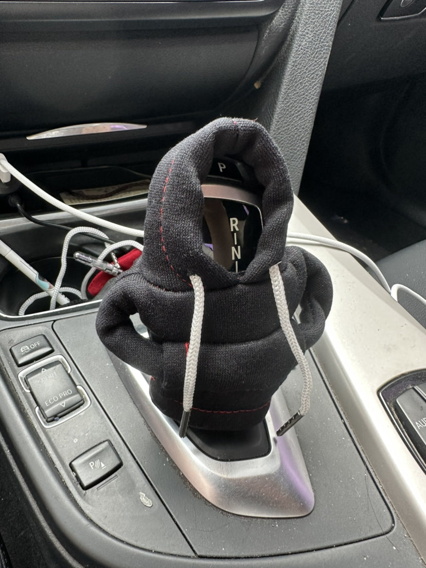 Car Gear Shift Cover Mini Hoodie Gear Shift Cover for Car Shifter Interior Trim