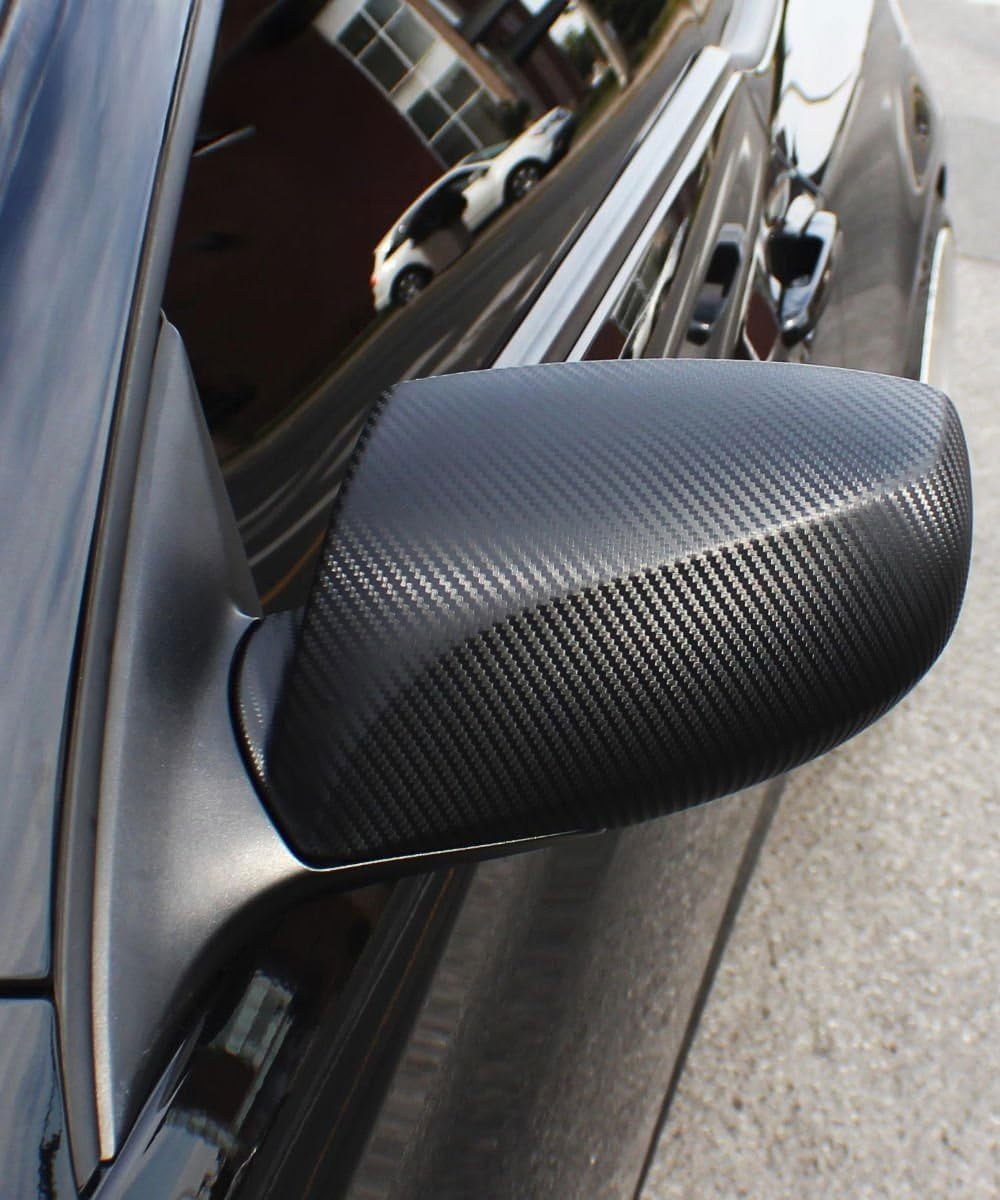 Vvivid XPO Black Carbon Fiber 5Ft X 1Ft 8Yr Car Wrap Vinyl Roll with Air Release