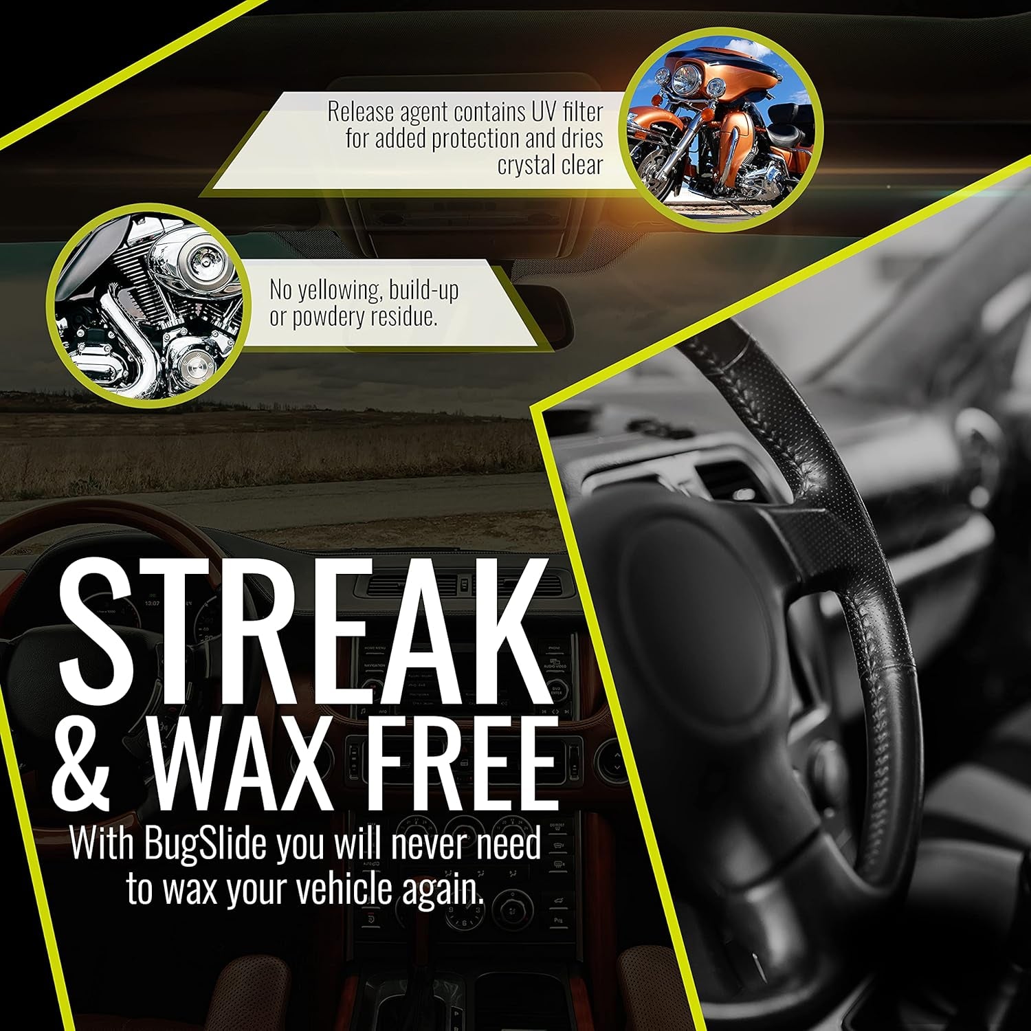 16 Oz Shop Kit Cleaner and Polisher with Microfiber Towel, Tree Sap Remover, Waterless Detailer for Removing Bugs without Scratching, Shining and Degreasing All Surfaces