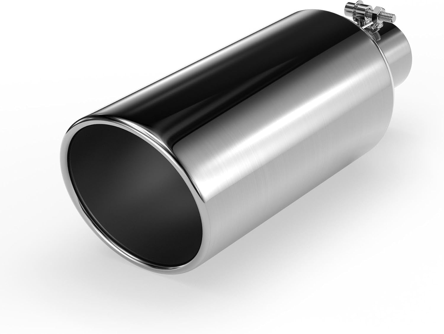 3 to 6 Inch Exhaust Tip, 3" Inlet 6” Outlet 15” Overall Length Stainless Steel E