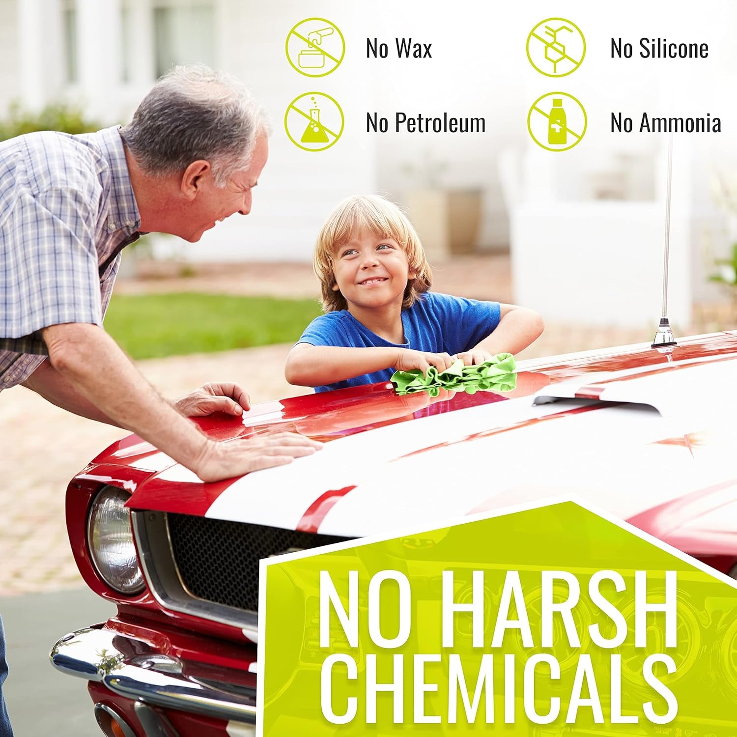 16 Oz Shop Kit Cleaner and Polisher with Microfiber Towel, Tree Sap Remover, Waterless Detailer for Removing Bugs without Scratching, Shining and Degreasing All Surfaces