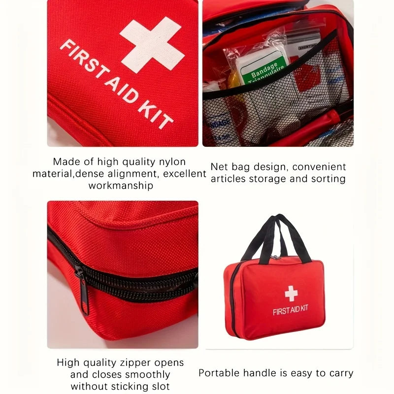Multi-Purpose Small/Large First Aid Kit: Portable First Aid Kit for Outdoor Hunting, Hiking, Camping, Including Emergency Suppli