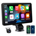 D7 Pro Portable Wireless Car Stereo with 7" Touchscreen, Carplay, Android Auto, Rear Camera