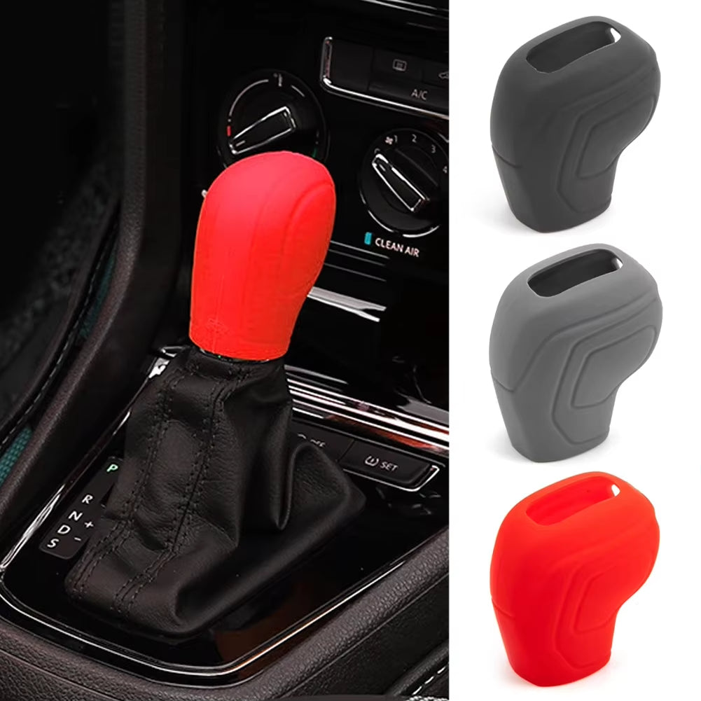 Car Silicone Gear Shift Knob Cover Gear Shift Non Slip Automobiles Gear Shift for Volkswagen POLO Jetta T-CROSS Passat Accessory