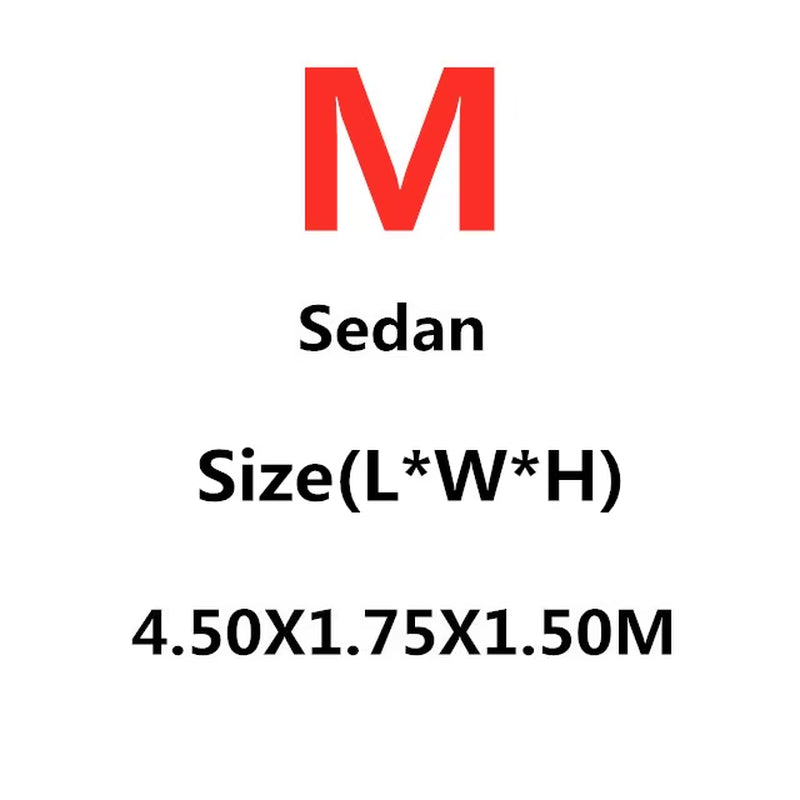 Universal Suv/Sedan Full Car Covers Outdoor Waterproof Sun Rain Snow Protection UV Car Zipper Design Black Car Case Cover S-XXL