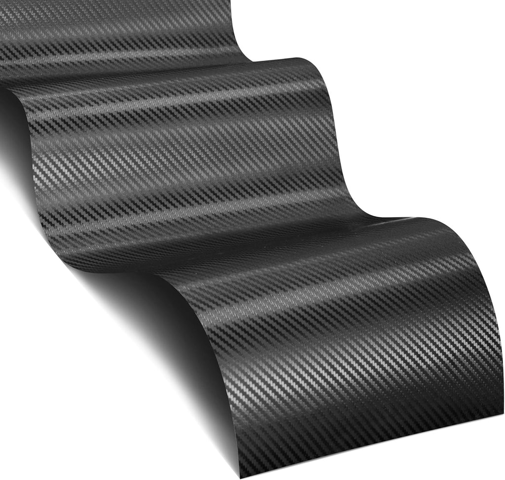 Vvivid XPO Black Carbon Fiber 5Ft X 1Ft 8Yr Car Wrap Vinyl Roll with Air Release