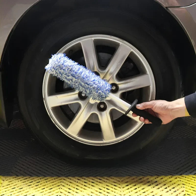 Car Alloy Wheel Cleaning Brush Tool Tire Washing Clean Soft Bristle Cleaner US