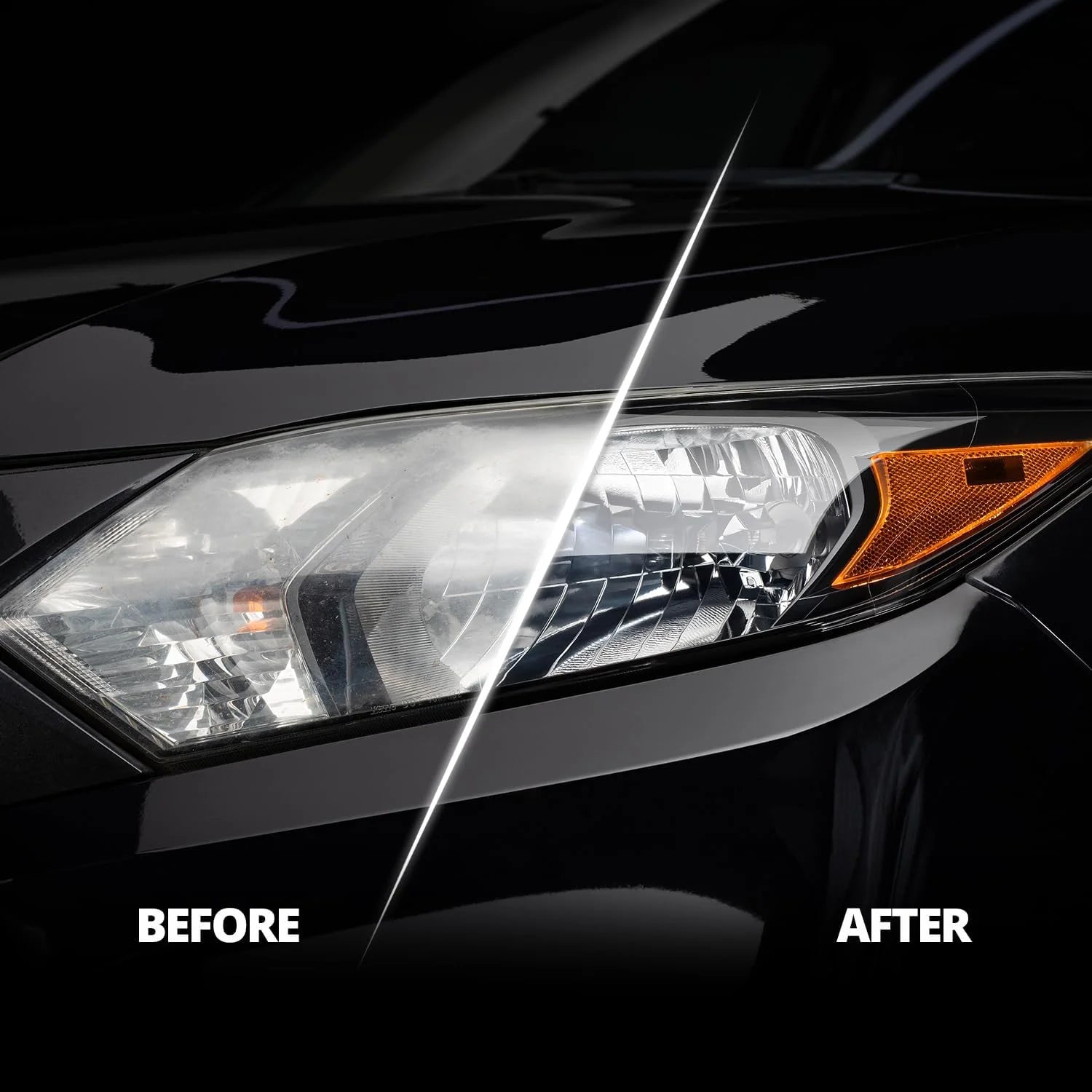 Ceramic Headlight Restoration Kit, Quick & Easy 3-Step Headlight Restorer, 8-Wipe Kit