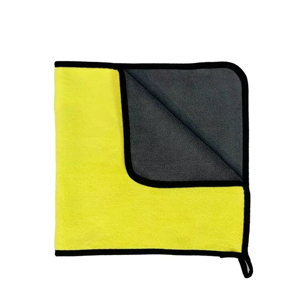 1/2Pcs Microfiber Towels Car Wash Supplies Detailing Car Glass Cleaning Tools Thicken Soft Drying Cloth Home Rag Car Accessories