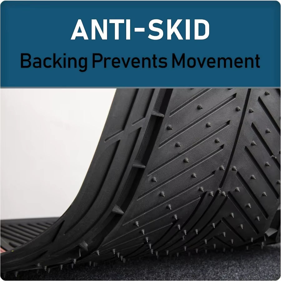 4Piece Anodized Sport Floor Mats Allweather Mats for Cars Trucks Suvs Black Red