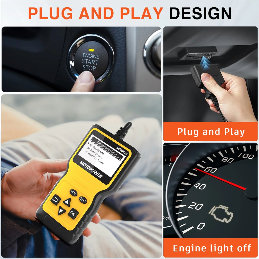 Car OBD2 Code Reader OBD2 Scanner Engine Fault Code Reader Car Diagnostic Scan Tool