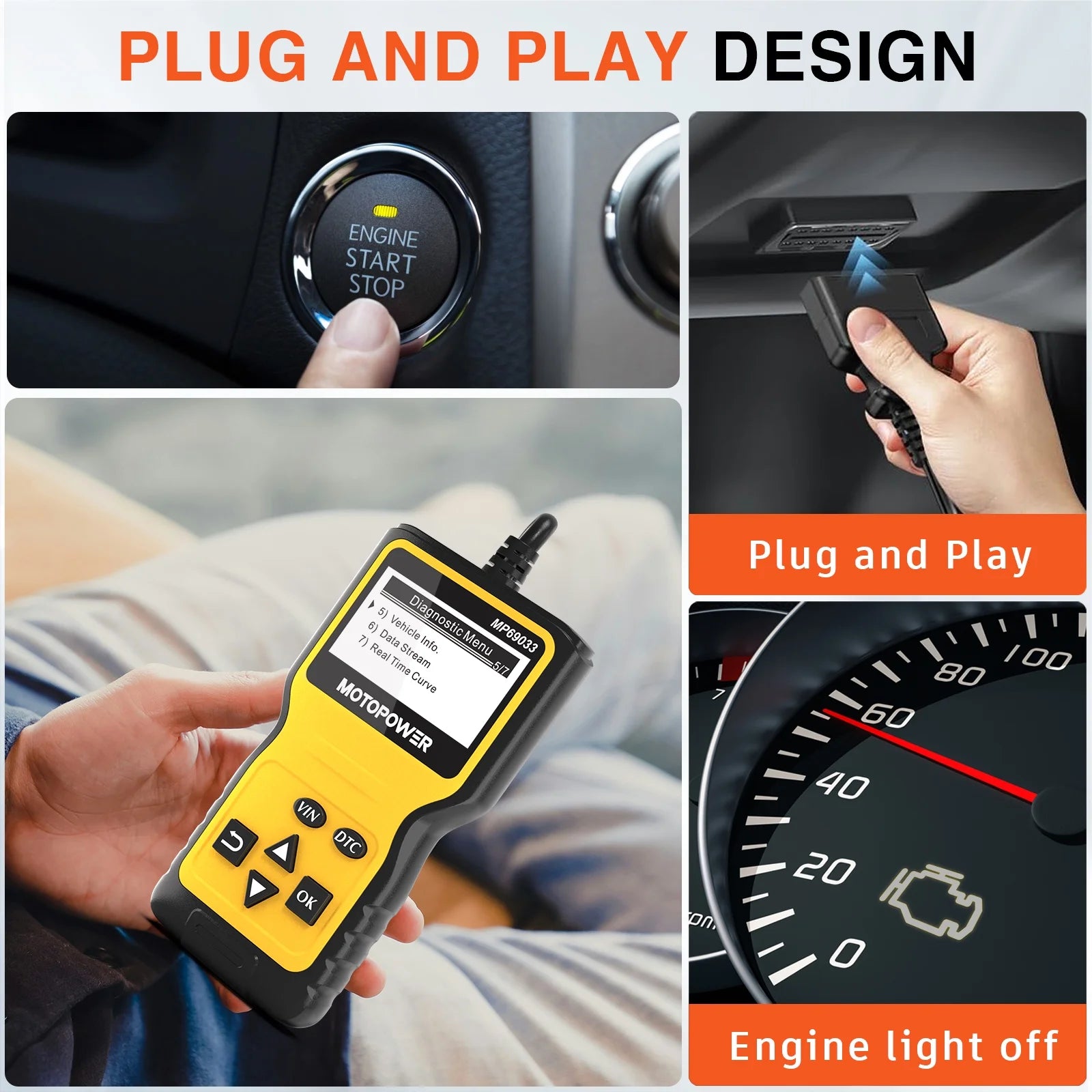 Car OBD2 Code Reader OBD2 Scanner Engine Fault Code Reader Car Diagnostic Scan Tool
