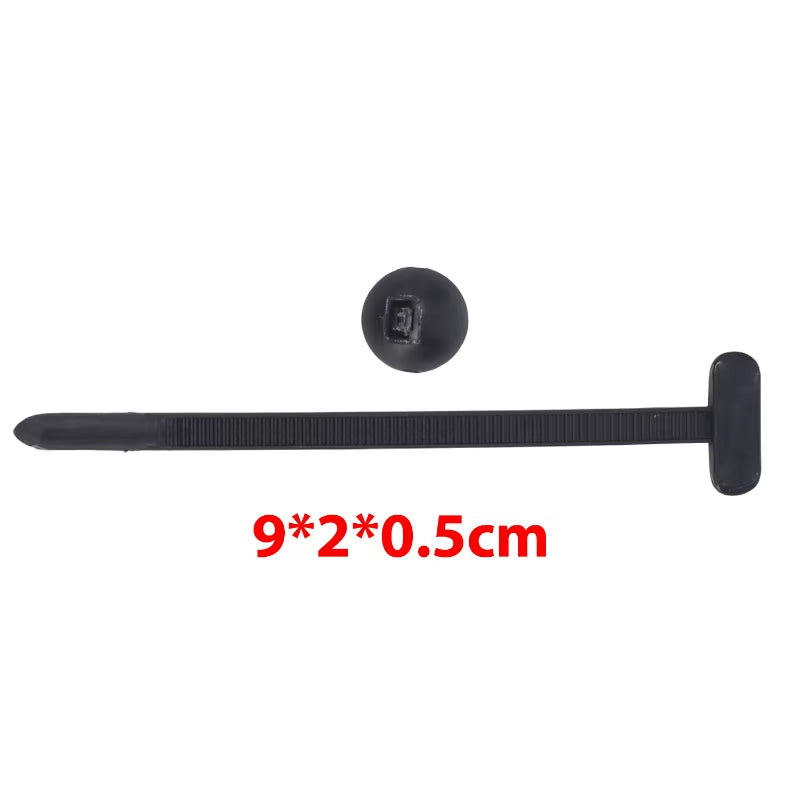 Universal Nylon Cable Tie Buckle Auto Fastener Screw Replacement Clip Car Fender Trunk Engine Guard Panel Wire Management Secure