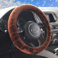 Furry Car Steering Wheel Cover,Soft Winter Warm Plush Car Steering Wheel Cover Universal Steering Wheel Cover