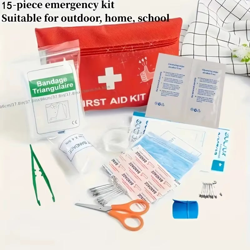 Multi-Purpose Small/Large First Aid Kit: Portable First Aid Kit for Outdoor Hunting, Hiking, Camping, Including Emergency Suppli