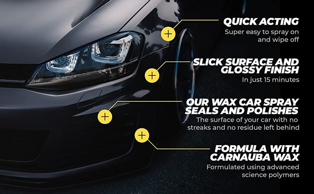 SHINE ARMOR Car Wax with Carnauba Wax - Liquid Spray Wax for Car - Hybrid Hyd...