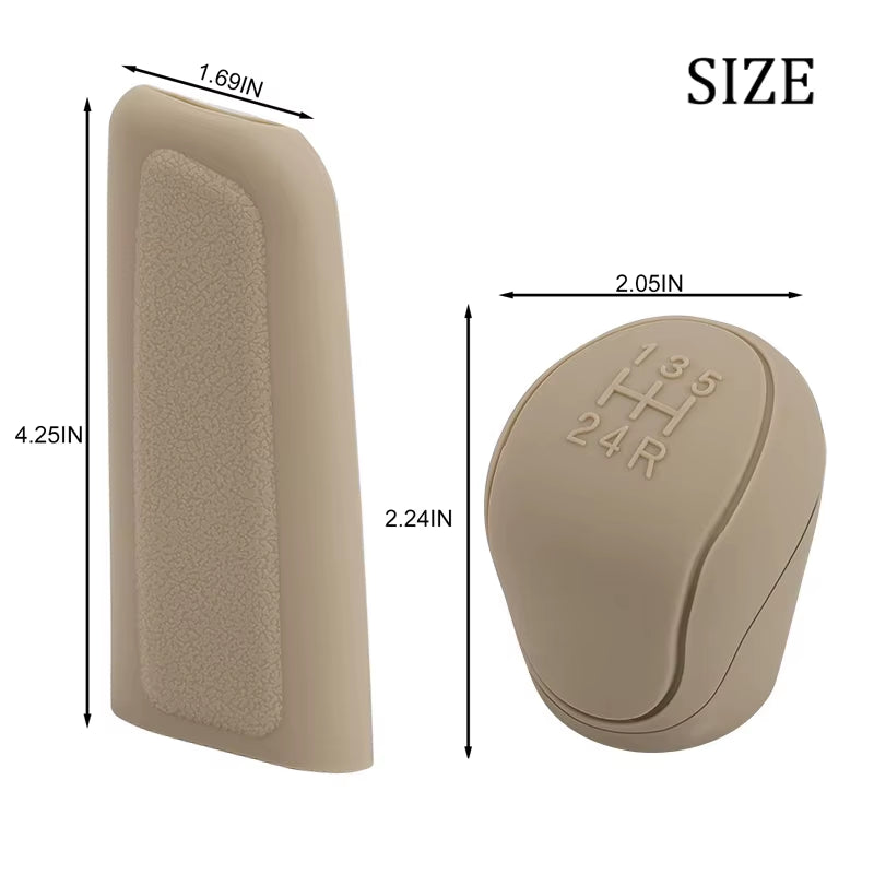 Silicone Gear Shift Knob Cover Gear Shift Non Slip Grip Handle Case Automobiles Gear Shift Collars Car Accessories Interior