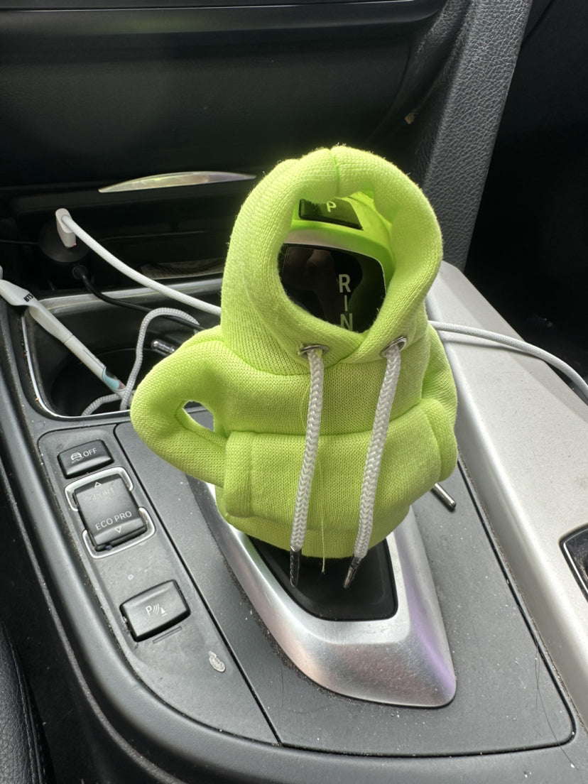 Car Gear Shift Cover Mini Hoodie Gear Shift Cover for Car Shifter Interior Trim